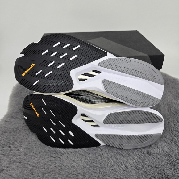 New adidas Adizero Boston 12 Core Black Cloud White Women's Running Shoes Size 9 - Picture 7 of 8